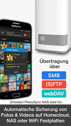 PhotoSync Autotransfer Add-On screenshot