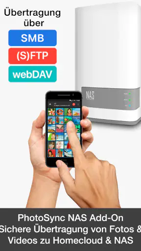 PhotoSync NAS Add-On screenshot
