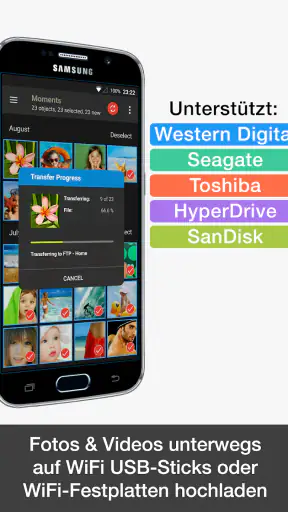 PhotoSync NAS Add-On screenshot