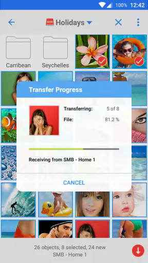 PhotoSync NAS Add-On screenshot