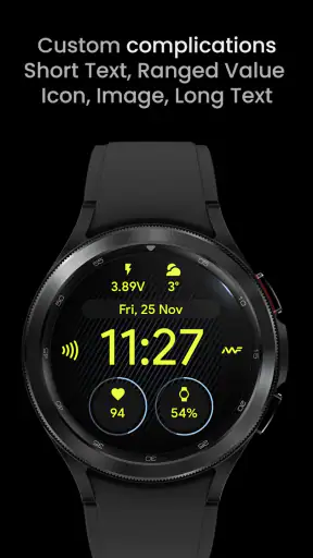Pixel OLED: Watch face screenshot