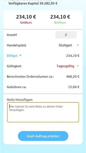Planspiel Börse screenshot