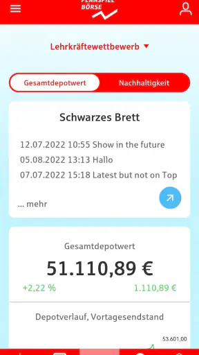Planspiel Börse screenshot