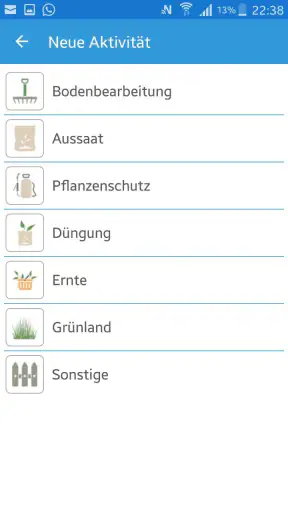 Plantivo Ackerschlagkartei screenshot
