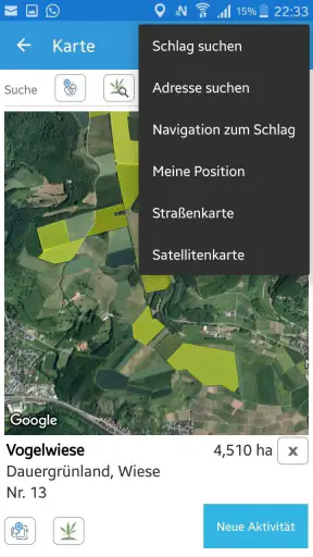 Plantivo Ackerschlagkartei screenshot