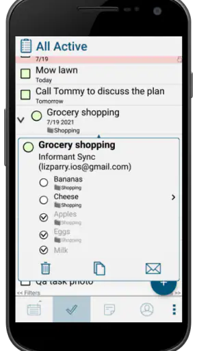 Pocket Informant screenshot