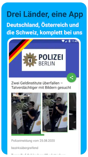 Polizeireport screenshot