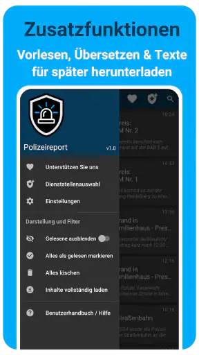 Polizeireport screenshot