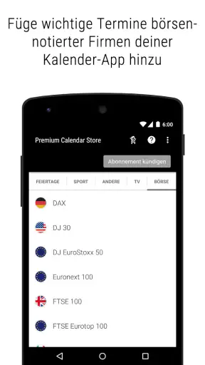 Premium Kalender Store screenshot