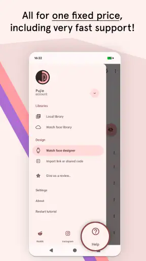 Pujie Zifferblätter – WearOS 6 screenshot