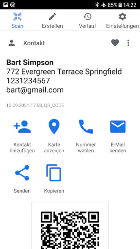 QR & Barcode Scanner (Deutsch) screenshot