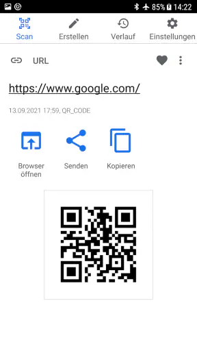 QR & Barcode Scanner (Deutsch) screenshot