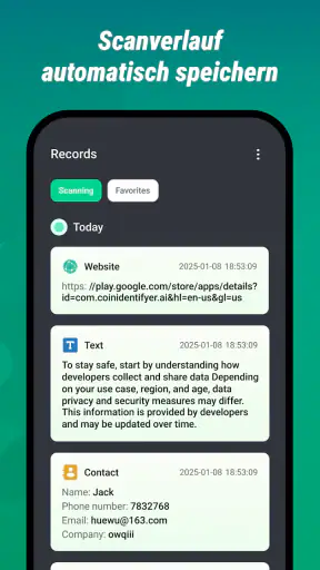 QR-Code-Scanner screenshot