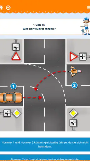 Radfahrprüfung screenshot