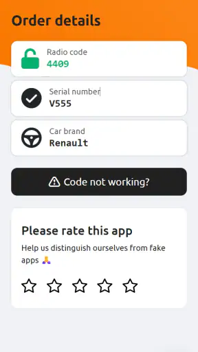 Radio Code Generator screenshot