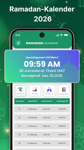 Ramadan-Kalender 2026 screenshot