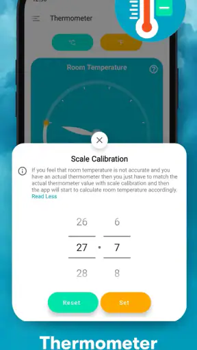Raumtemperatur-Thermometer screenshot
