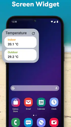 Raumtemperatur-Thermometer screenshot