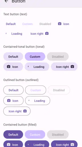 React Native Paper Example screenshot