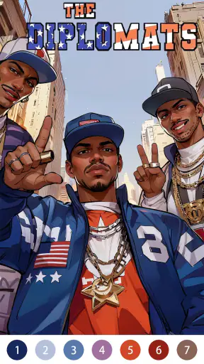 Rebel Gangster Coloring Pages screenshot