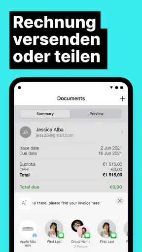 Rechnung schreiben einfach screenshot