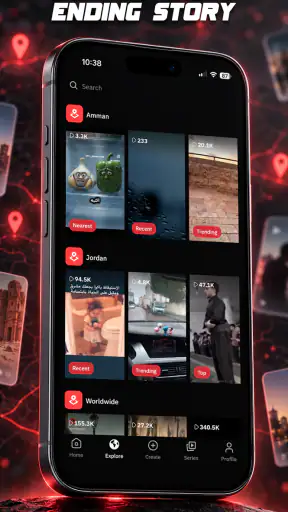Redz: Explore content nearby screenshot