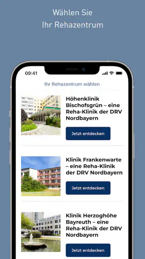 Reha-Kliniken DRV Nordbayern screenshot