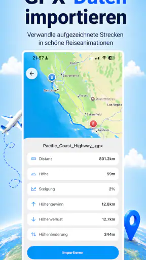 Reisekarten-App - MapAnim screenshot