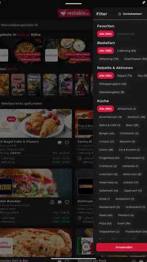 restablo.de - Essen bestellen screenshot