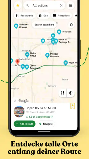Roadie - Roadtrip Routenplaner screenshot