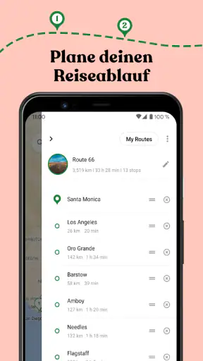Roadie - Roadtrip Routenplaner screenshot