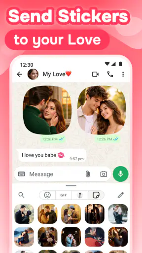 Romantic Love Stickers for WA screenshot