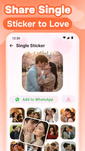 Romantic Love Stickers for WA screenshot