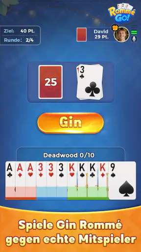 Rommé GO! - Kartenspiel Online screenshot