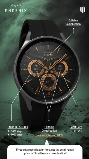 S4U Phoenix Luxury Watch Face screenshot