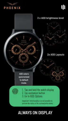 S4U Phoenix Luxury Watch Face screenshot