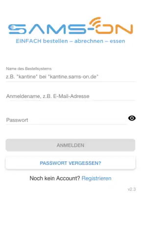 SAMS-ON screenshot