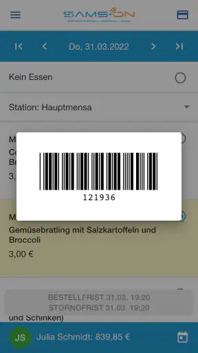 SAMS-ON screenshot