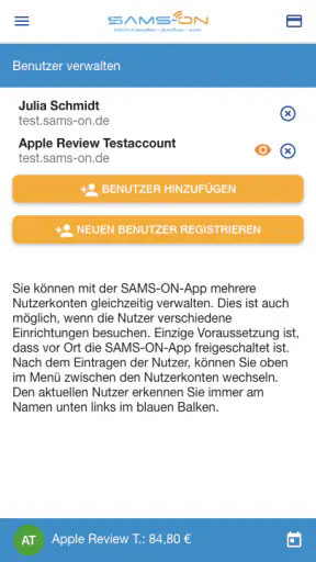 SAMS-ON screenshot