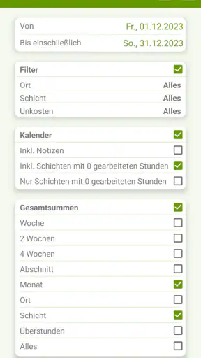 Schicht Kalender (FlexR) screenshot