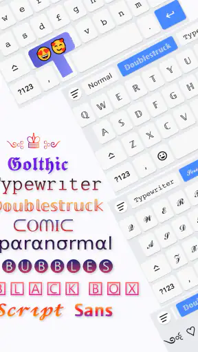 Schriftarten Aa - Tastatur Art screenshot