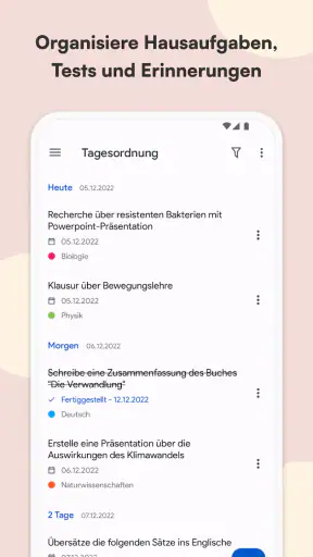 Schulplaner und Stundenplan screenshot