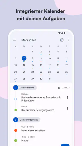 Schulplaner und Stundenplan screenshot