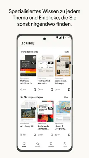 Scribd: Über 170Mio. Dokumente screenshot
