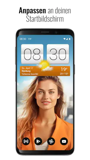 Sense V2 Flip Uhr & Wetter screenshot