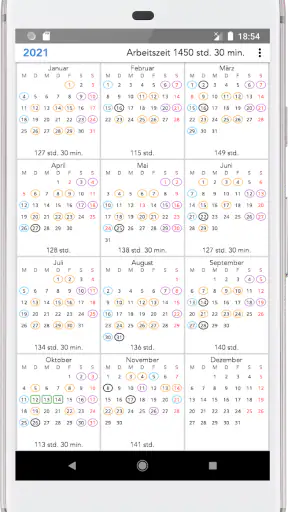 ShiftCal+ Dienstplan Kalender screenshot