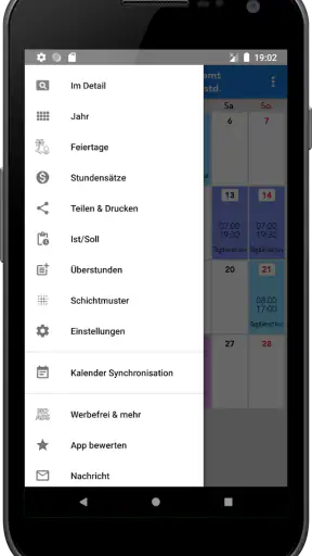 ShiftCal+ Dienstplan Kalender screenshot