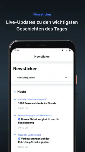 Siegener Zeitung - Nachrichten screenshot