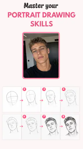 Sketch Steps: AI Loomis Draw screenshot