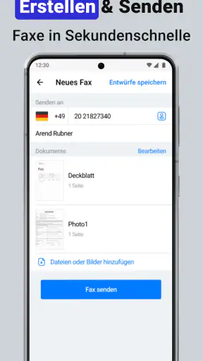 Smart Fax: Onbeperkt faxen app screenshot